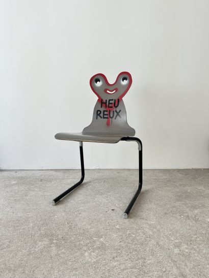 heureux - second-hand chair customized by...