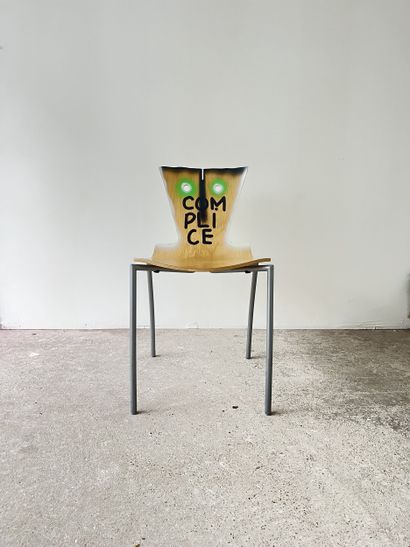 complice - second-hand chair customized by...