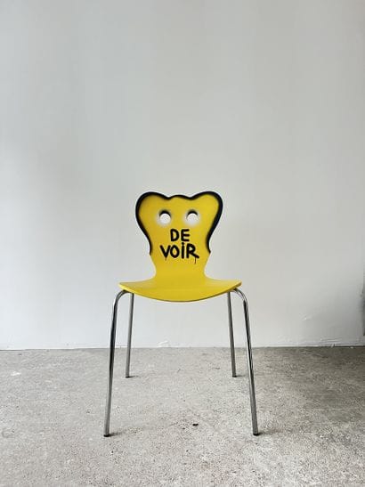 duty - second-hand chair customized by cutting...