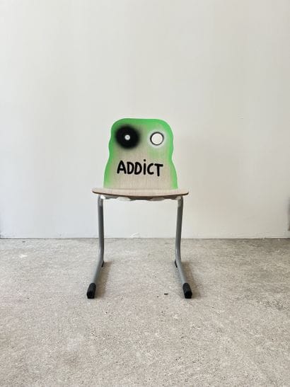 addict - second-hand chair customized by...