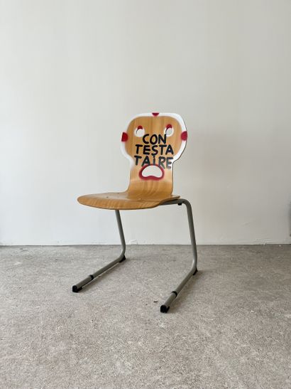 contestataire - second-hand chair customized...