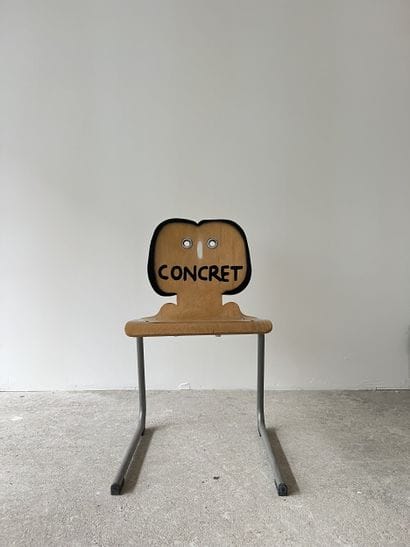 concret - second-hand chair customized by...