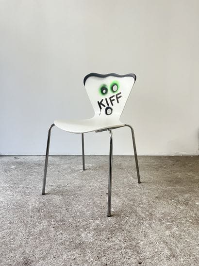kiff - second-hand chair customized by cutting...