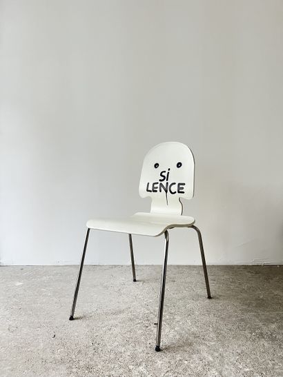 silence - second-hand chair customized by...