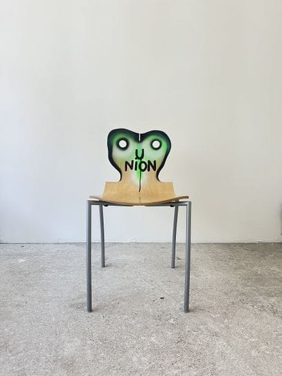 union - second-hand chair customized by cutting...