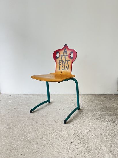 attention - second-hand chair customized...