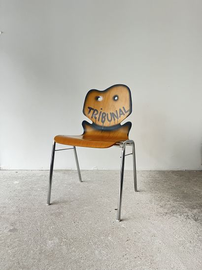 tribunal - second-hand chair customized by...