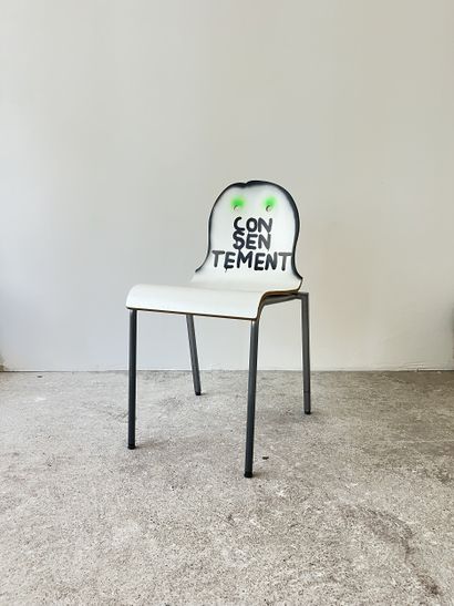 consent - second-hand chair customized by...