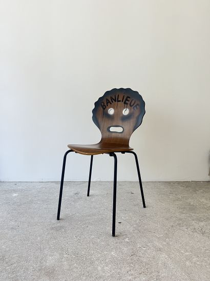 banlieue - chaise d'occasion customisée par...