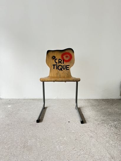 critique - second-hand chair customized by...