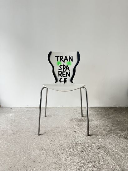 transparency - second-hand chair customized...
