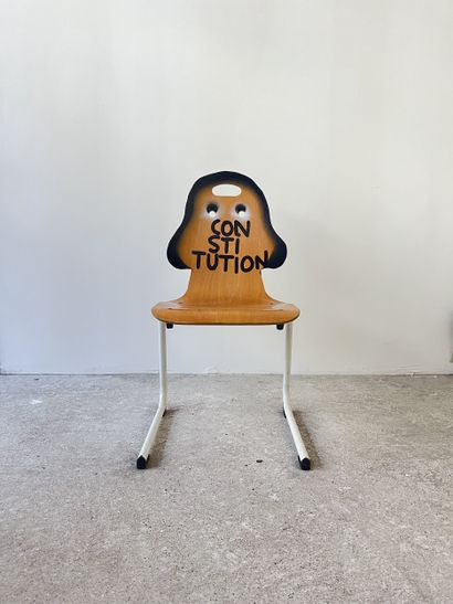 constitution - second-hand chair customized...