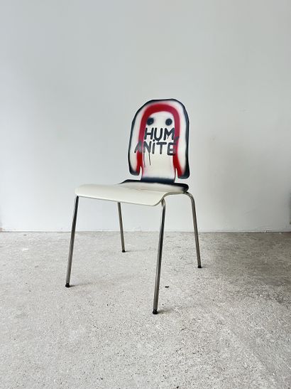 humanité - second-hand chair customized by...