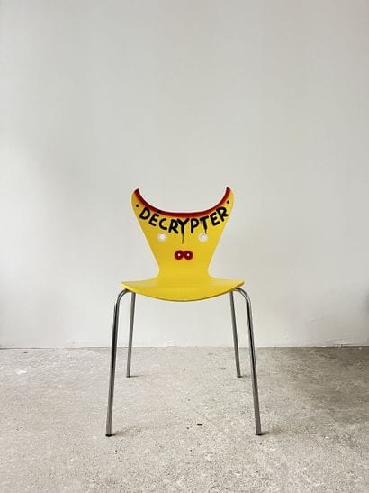 decrypt - second-hand chair customized by...