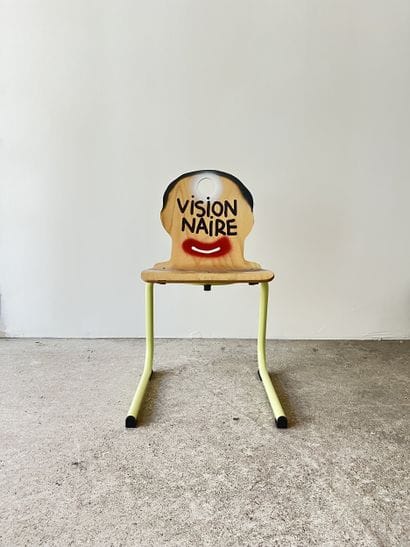 visionnaire - chaise d'occasion customisée...
