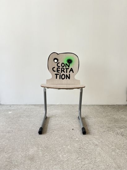 concertation - second-hand chair customized...