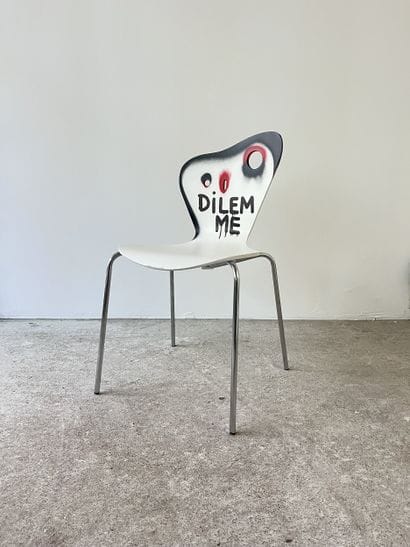 dilemme - second-hand chair customized by...
