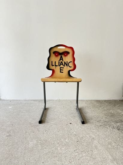 alliance - second-hand chair customized by...