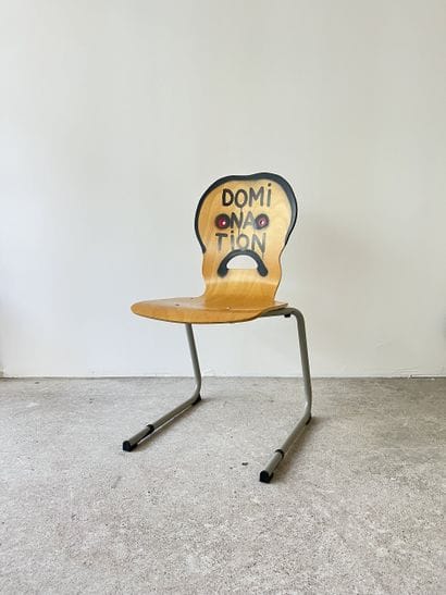 domination - second-hand chair customized...