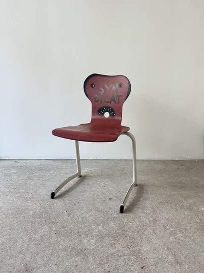 union - second-hand chair customized by cutting...