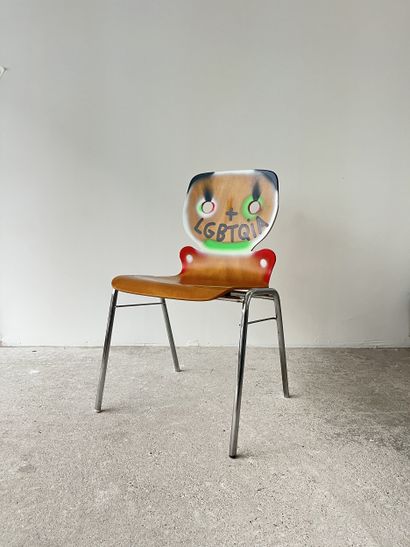 LGBTQIA+ - second-hand chair customized by...