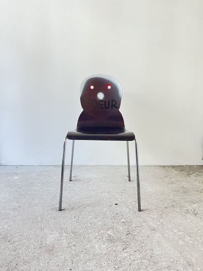sister - second-hand chair customized by...