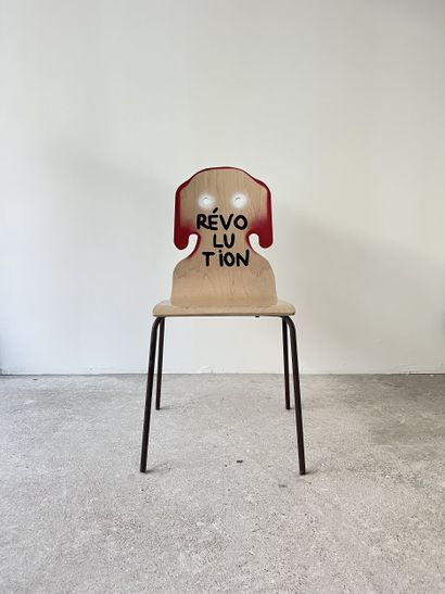 révolution - second-hand chair customized...