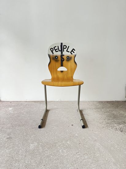 peoples - second-hand chair customized by...