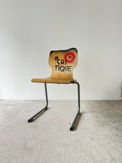critique - second-hand chair customized by...
