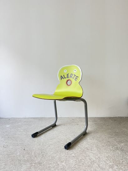 alert - second-hand chair customized by cutting...