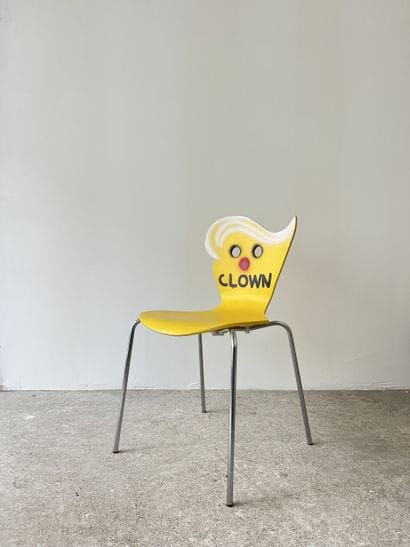 clown - second-hand chair customized by cutting...