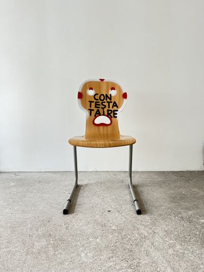 contestataire - second-hand chair customized...