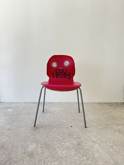 colors - second-hand chair customized by...