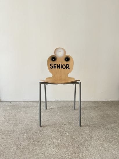 senior - second-hand chair customized by...