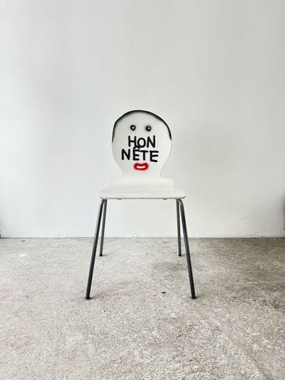 honest - second-hand chair customized by...