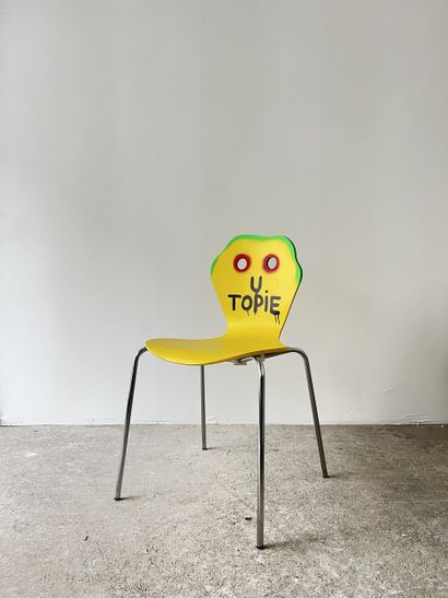utopie - chaise d'occasion customisée par...