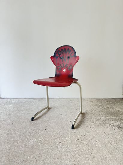 communicate - second-hand chair customized...