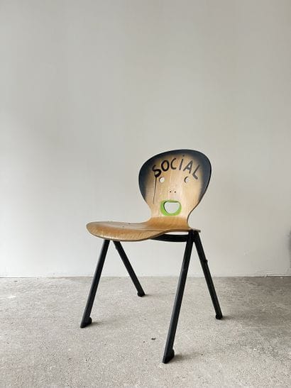 social - second-hand chair customized by...