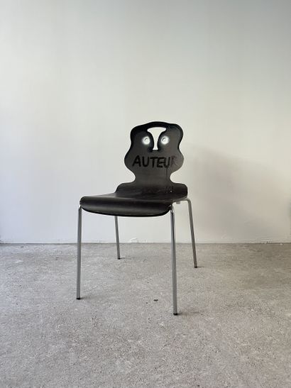 author- second-hand chair customized by cutting...