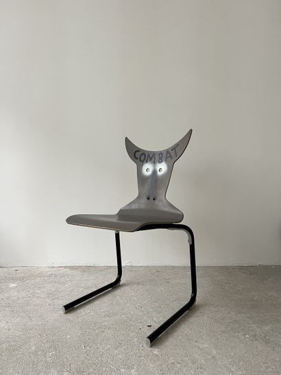 combat - second-hand chair customized by...