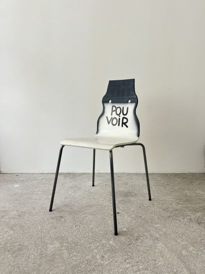pouvoir - second-hand chair customized by...