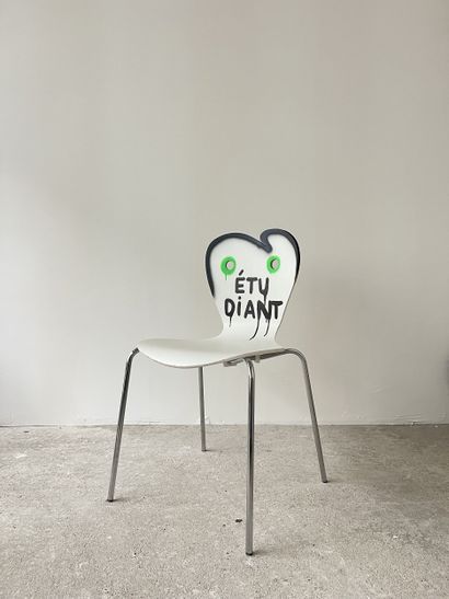 student - second-hand chair customized by...