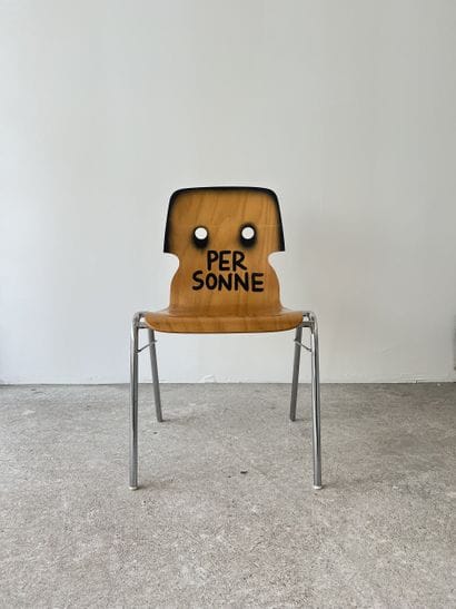 personne - second-hand chair customized by...