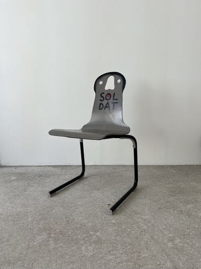 soldat - second-hand chair customized by...