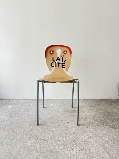 laïcité - second-hand chair customized by...