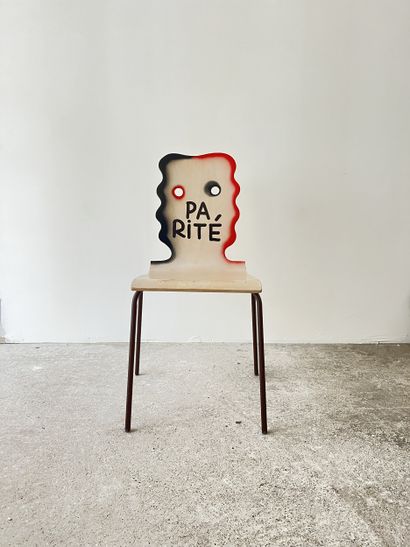 parité - second-hand chair customized by...