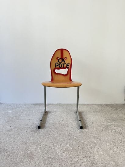 capote - chaise d'occasion customisée par...