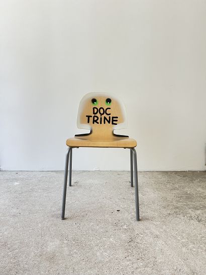 doctrine - second-hand chair customized by...