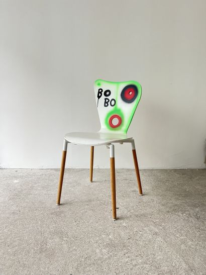 bobo - chaise d'occasion customisée par découpe...