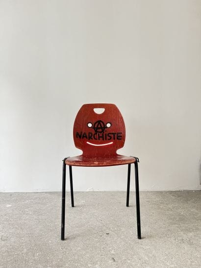 anarchiste - second-hand chair customized...